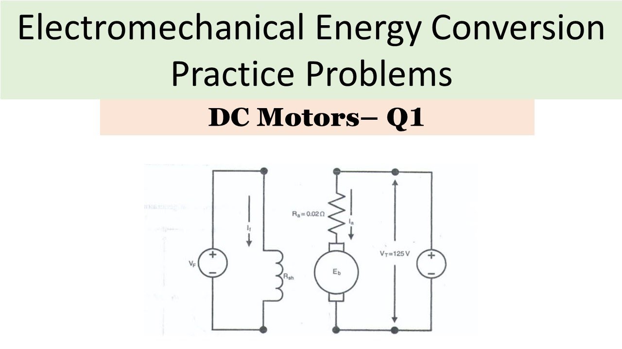 DC Motors Question no.1 YouTube