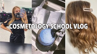 COSMETOLOGY SCHOOL VLOG | balayage technique