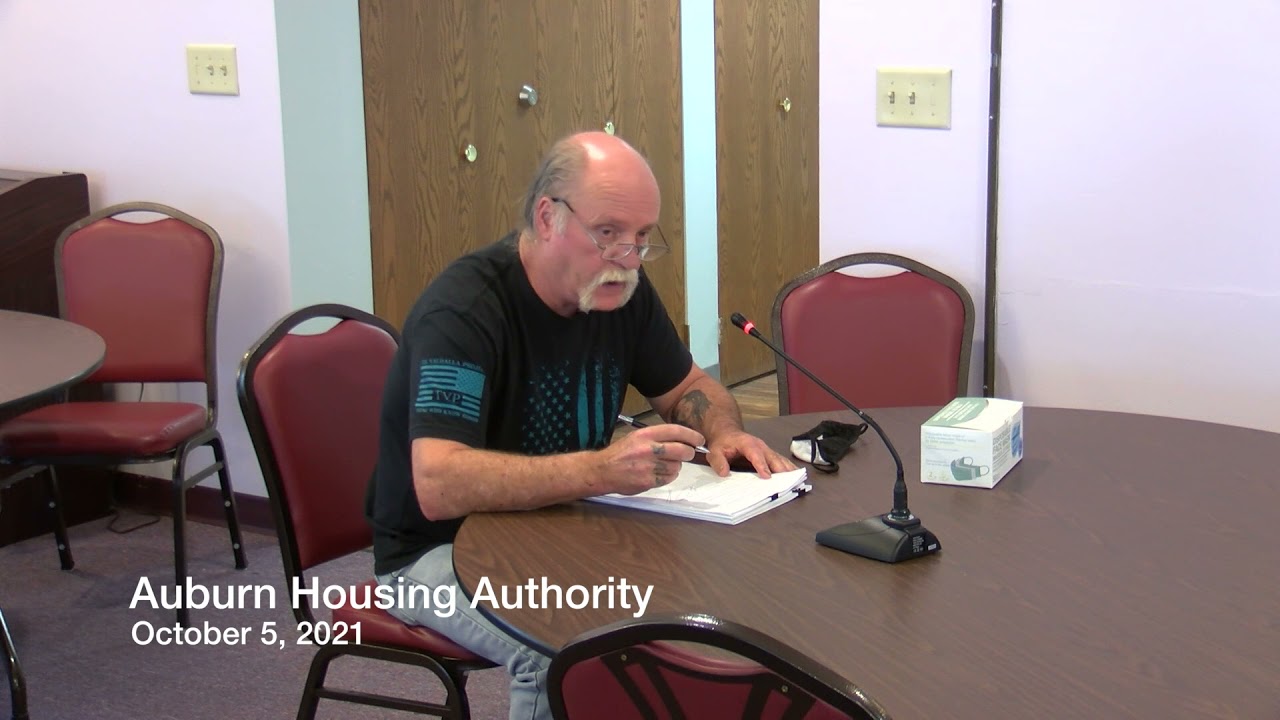 Auburn Housing Authority October 5, 2021 YouTube