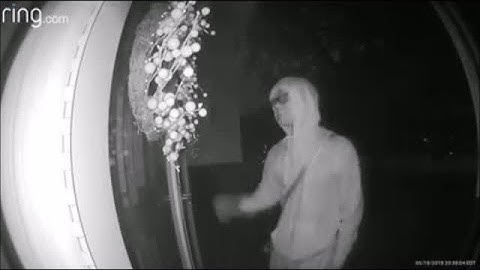 SURVEILLANCE VIDEO: Masked stranger knocks on Bristol door