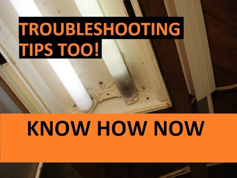 Fluorescent Light Bulb Removal and Replacement