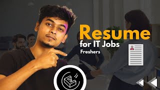 How to create PERFECT RESUME with zero skills for IT Job Application 🚀 | Resume format for Freshers screenshot 1