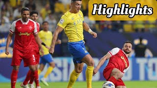 Al nassr Vs persepolis today highlights match | Cristiano Ronaldo injury 🤕 (AFC Champions League)