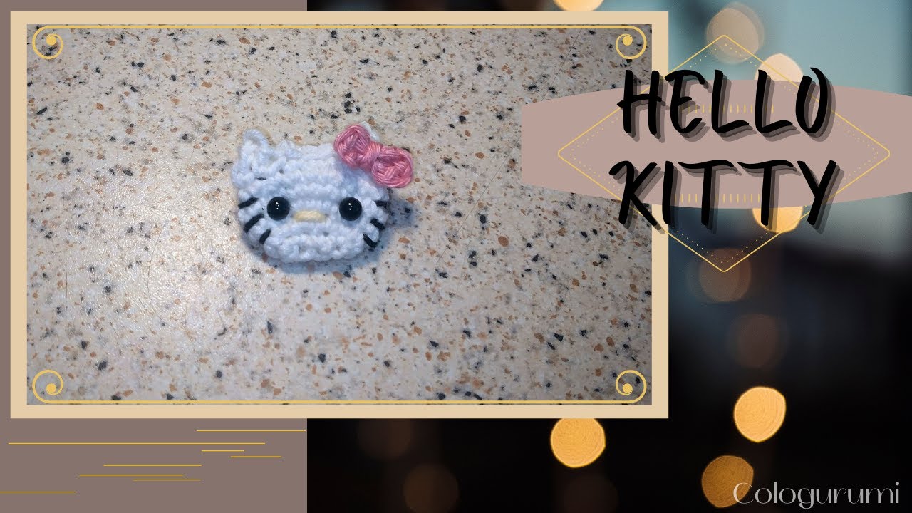 Amigurumi / Crochet tutorial - Keychain Hello Kitty - Very easy
