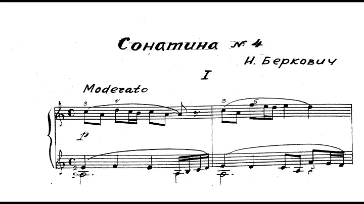 Isaak Berkovich: Sonatina No.4 [1970]