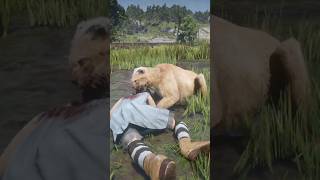 INSANE RDR2 Gameplay! WILD Animal Attack Ends in EPIC Survival #shorts #gaming