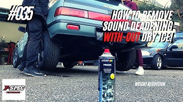 Efficient Sound Deadening Removal: No Dry Ice Required - Step-by-Step Guide