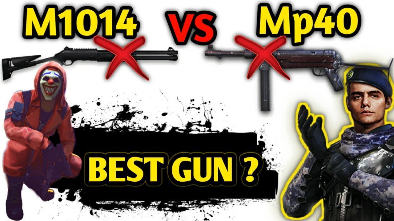 M1014 VS MP40 !! BEST GUN FOR SHORT RANGE OF FREEFIRE BATTLEGROUND !! BY  F.F GAMING - 