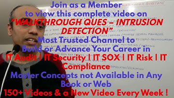 IT with Varun Vohra - ITGC-Information Security- Intrusion Detection - Walkthrough Questions (Promo)