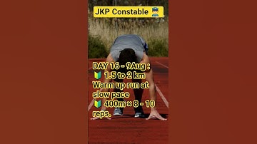 🔥 Day 16 / 45 Days Running Plan  🏃‍♂️ JKP Constable 👮‍♂️  #motivation #1600mtrruning #jkpconstable