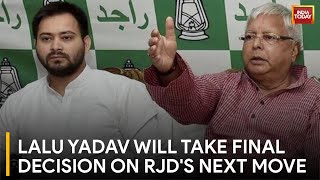 Lalu Prasad Yadav to Decide RJD's Future Strategy, Affirms Tejashwi Yadav