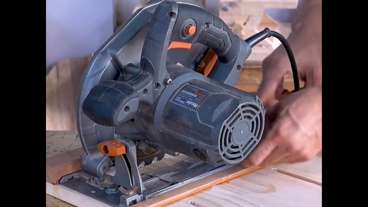 DIY circular saw track guide rail to table saw transformation.