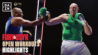 TYSON FURY VS. OLEKSANDR USYK | OPEN WORKOUTS HIGHLIGHTS