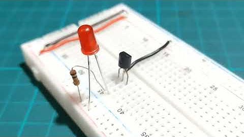 Simple LED Blink Circuit using BC547 Transistor: Breadboard Project