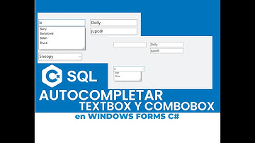 Autocompletar TextBox y ComboBox C# | Entity Framework | Windows Forms