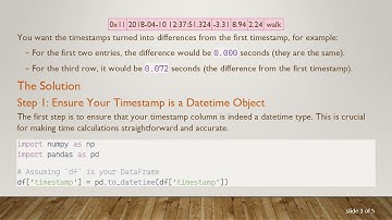 How to Subtract Every Timestamp from the Start Time in a Pandas DataFrame