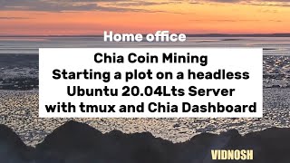 Chia coin mining. Plotting with Ubuntu headless cli.
