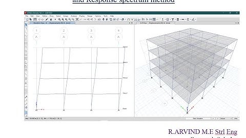 Seismic Analysis Method: Equivalent static method & Response spectrum method as per IS 1893:2016
