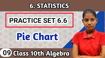 Practice set 6.6 algebra 10th class | chapter 6 statistics draw pie diagram maharashtra board