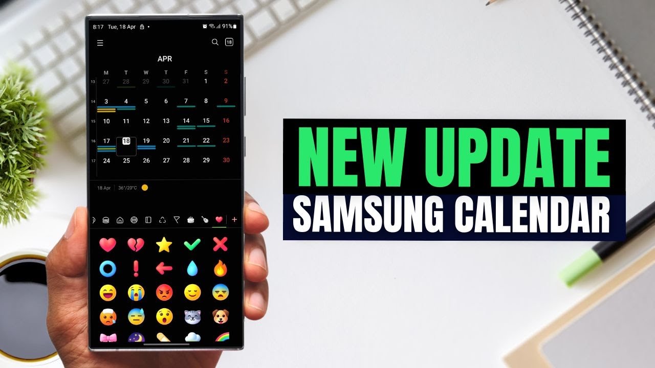 Brand New Update on SAMSUNG CALENDAR App for Samsung Galaxy Phones