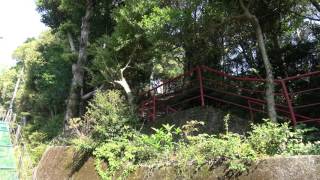 津峯神社へ行く　リフトからの上り景色