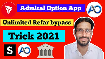 Admiral Option App Unlimited Refar bypass trick | Admiral Option | Admiral Option hack trick mod