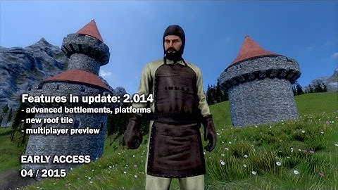 Medieval Engineers - Update 02.014: Large roof tiles, Battlements, Platforms