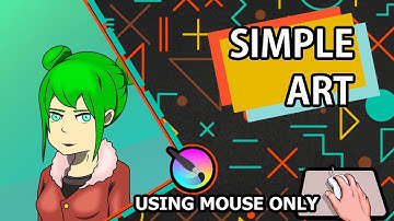 Simple drawing | art | speed paint | KRITA | using mouse 🖱️ only | FANTAZY