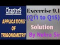 Class 10th Chapter 9 Ex 9.1 (Q11 to Q15) solution by Nehra sir