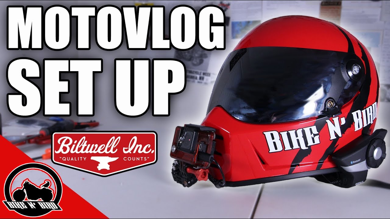 Biltwell Lane Splitter Motovlog Setup - Bike N' Bird - YouTube