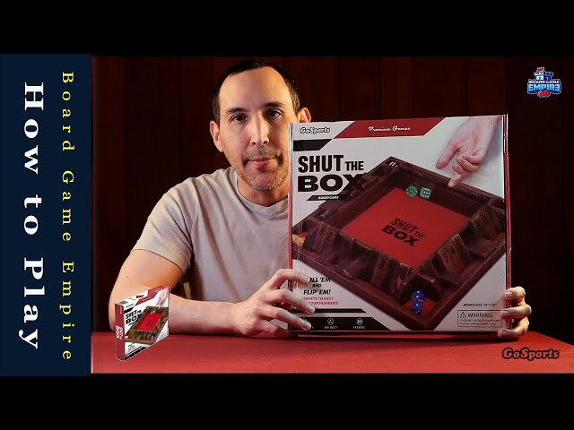 Shut the Box How to Play and Unboxing 