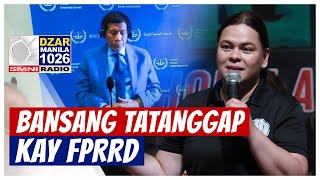 FULL SPEECH| Nakahanap na kami ng bansa na tatanggap sa kanya — VP Sara sa interim release ni FPRRD