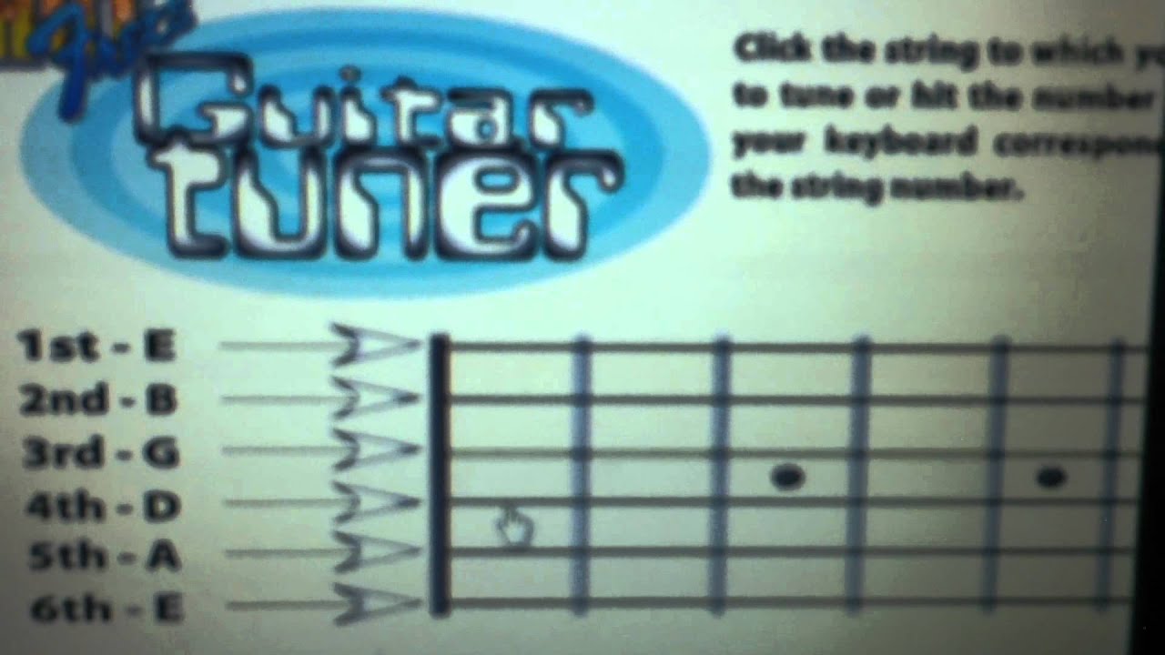 Wascana 1.Guitar Tuner tune your guitar EADGBE YouTube