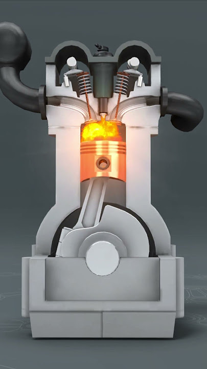 Four-stroke Car Engine Mechanism