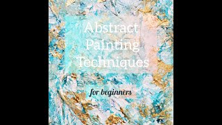 Paint on Textured Canvas Art, Gold Foil & Glitter Tips & Techniques Tutorial for Beginners. Part 2