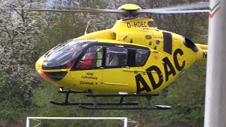 [Rettungshubschrauber-Einsatz] Kind (5) stürzt aus Fenster im 2. Stock - Christoph 8 D-HDEC