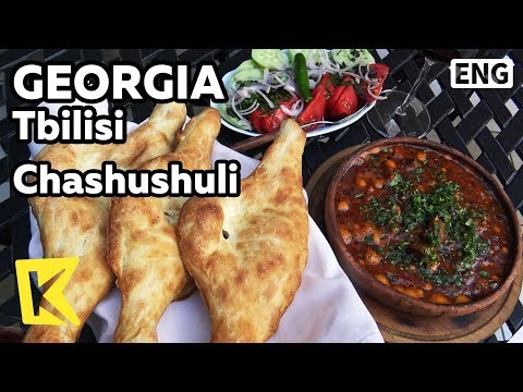 【K】Georgia Travel-Tbilisi[조지아 여행-트빌리시]전통음식 차슈슐리/Georgian House Resturant/Chashushuli/Beef stew/Spice