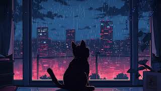 Sleepy rainy nights 💤 Lofi cat mix 😸 Beats To Sleep / Chill To