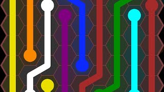 Flow Free hexes. Daily Puzzles. Level 1-9. My Gaming Town. screenshot 5