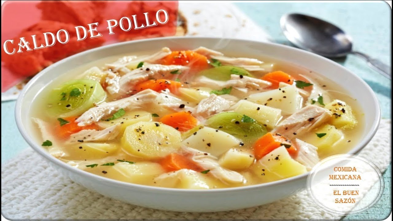 Como hacer un caldo de pollo y verduras