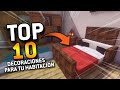 TOP 10 Decoraciones Para TU HABITACIÓN - Minecraft