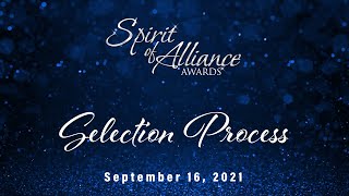 2021 Spirit of Alliance Selection Process