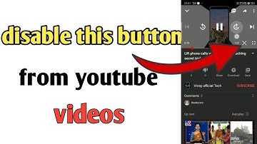How to disable x button in youtube videos