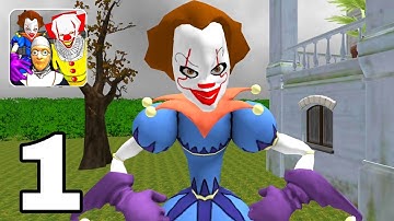 Clown Neighbors Chapel Gameplay Part 1 Level 1 To 5