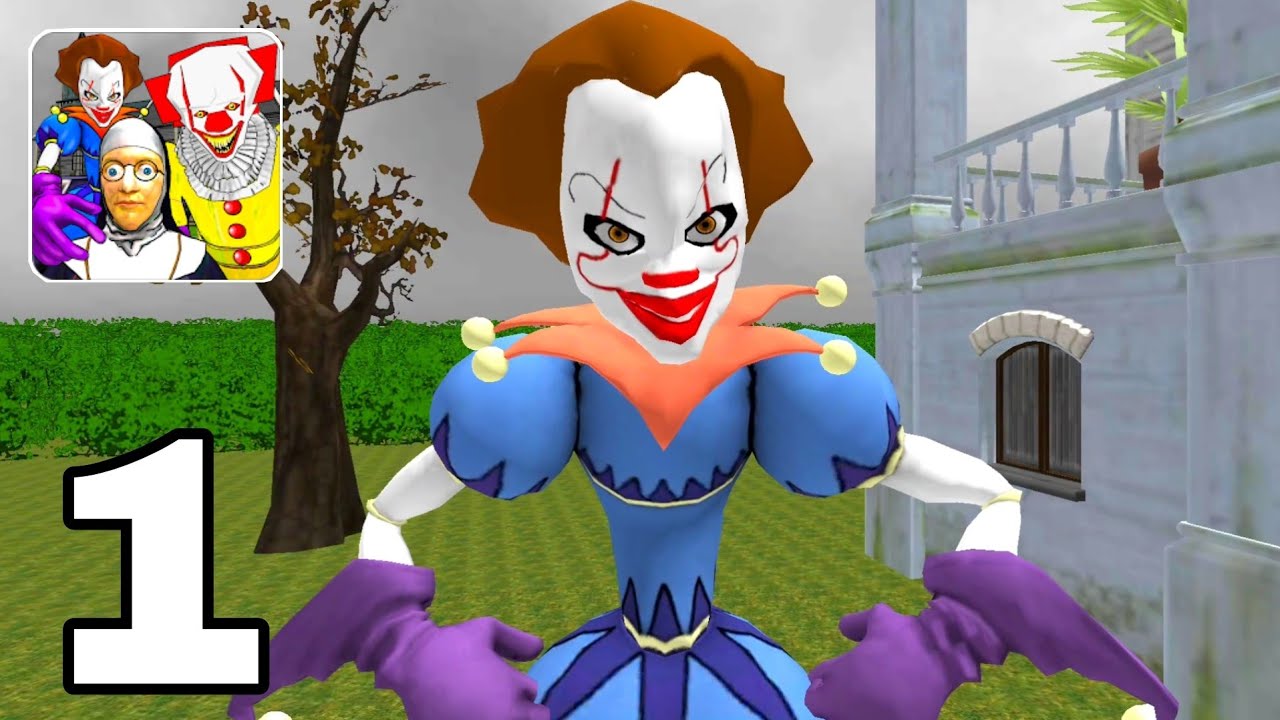 Clown Neighbors Chapel Gameplay Part 1 Level 1 To 5 - YouTube