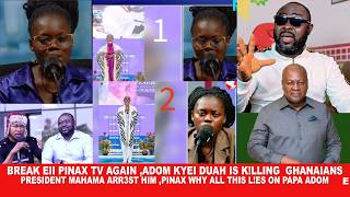 Eii This Lady from Pinax Tv again is ly!ng ag@inst Adom Kyei Duah ,say!ng Papa Adom is K!ll!ng us