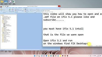 How to Open FIX Desktop  ODF File to IFIX 5 1#IFIX #FIXDESKTOP #GE #SCADA #MMI #AUTOMATION