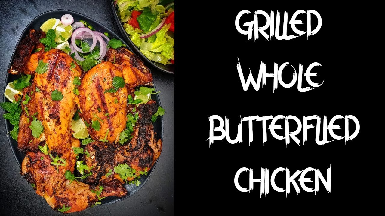 How I grill Whole Butterflied Chicken Grilled Chicken YouTube