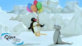 Flying With Pingu! 🐧 | Pingu - Official Channel | Cartoons For Kids