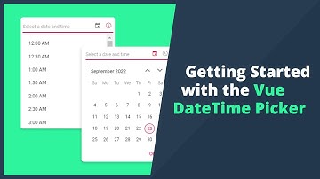 Getting Started with the Vue DateTime Picker